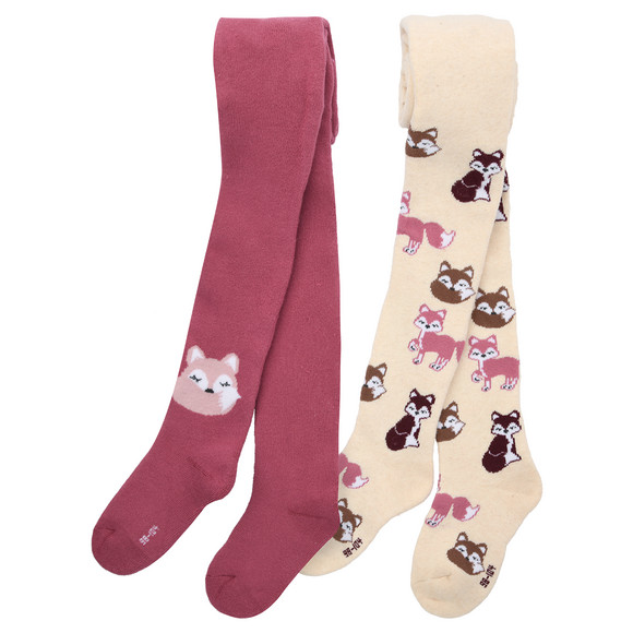 2 badstof maillots met motieven voor meisjes