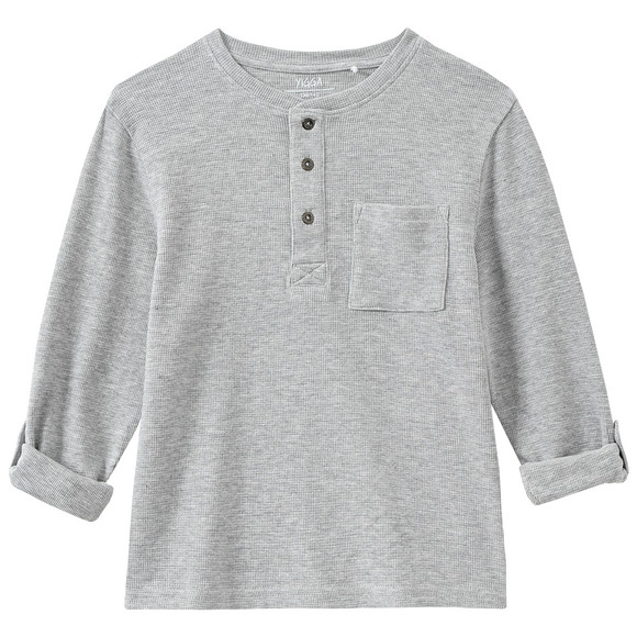 Jungen Shirt mit Waffelstruktur
