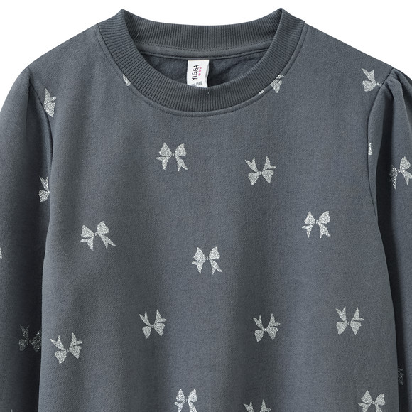 Sweatshirt met glitterprint voor meisjes