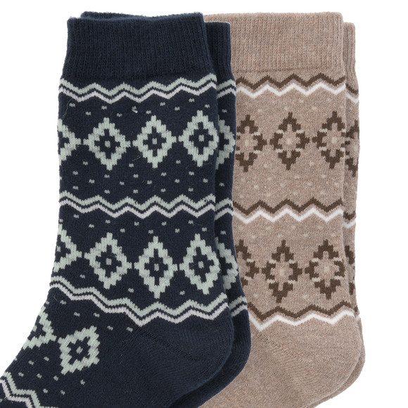 2 Paar Jungen Frotteesocken mit Muster
