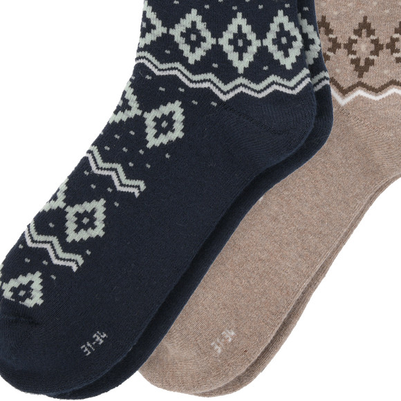 2 Paar Jungen Frotteesocken mit Muster