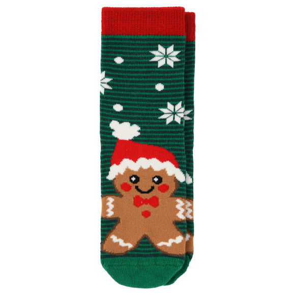 1 Paar Kinder Weihnachtssocken Lebkuchenmann