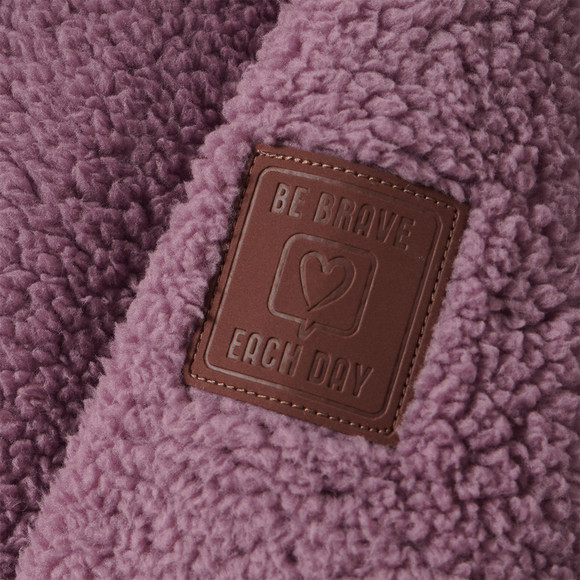 Teddytrui voor meisjes met sjaalkraag