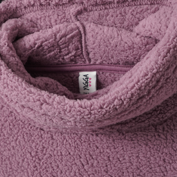 Teddytrui voor meisjes met sjaalkraag