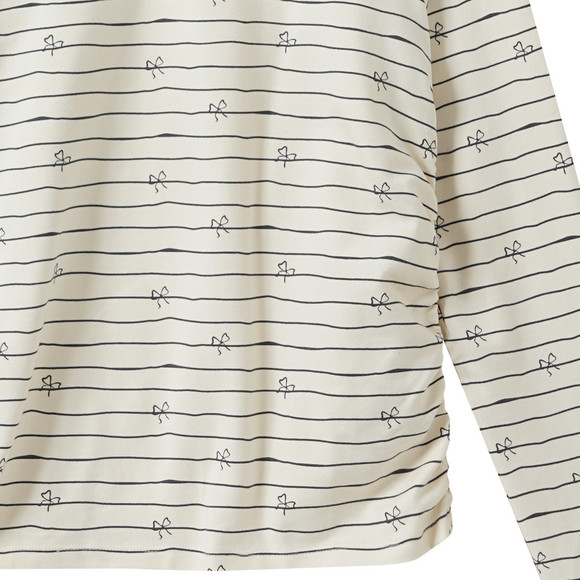 Meisjes shirt lange mouwen met plooien