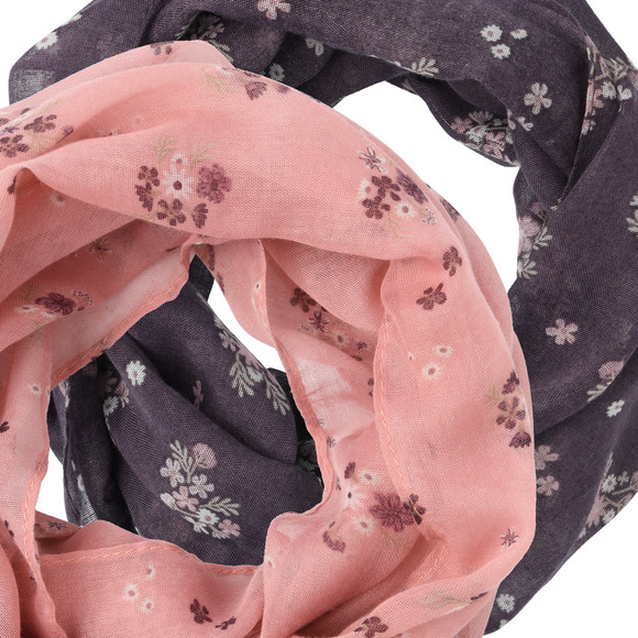 2 meisjessjaals met bloemmotief