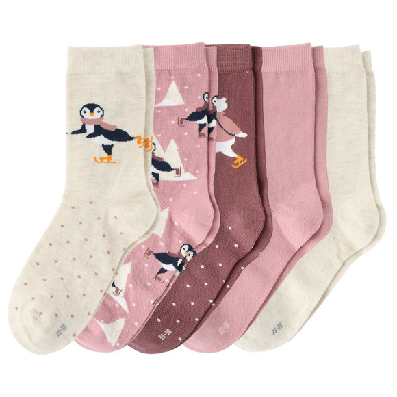 5 paar Sokken met motief voor Meisjes