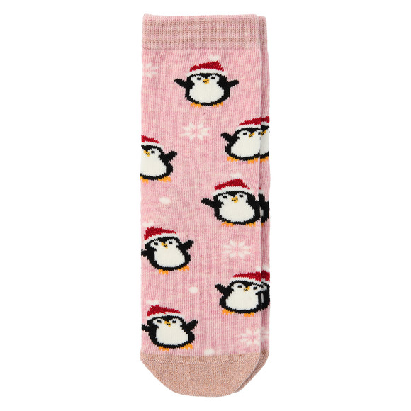 1 Paar Mädchen Weihnachtssocken mit Glitzer