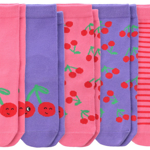 5 Paar Mädchen Socken mit Bio-Baumwolle