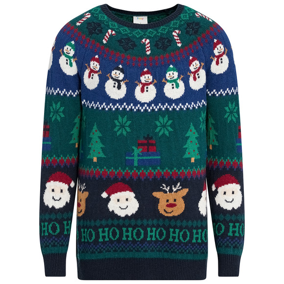 Heren Kersttrui met all-overmotief