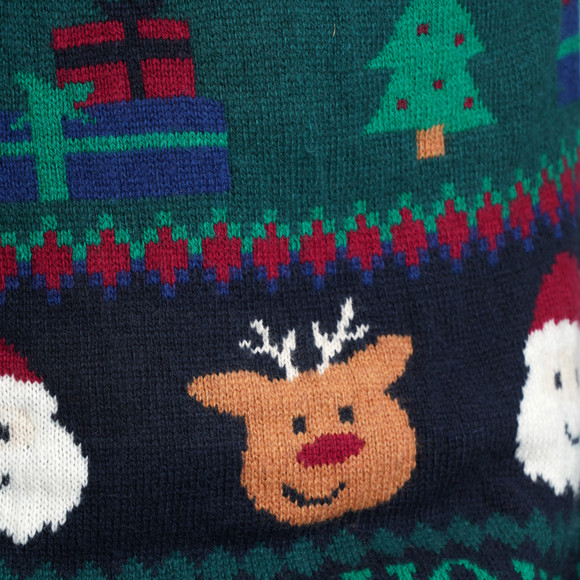 Heren Kersttrui met all-overmotief