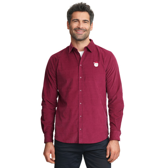 Heren kerstshirt met borduursel