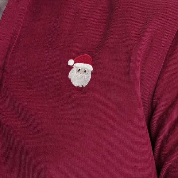 Heren kerstshirt met borduursel