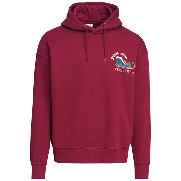 Herren Weihnachtshoodie mit Schlitten-Print