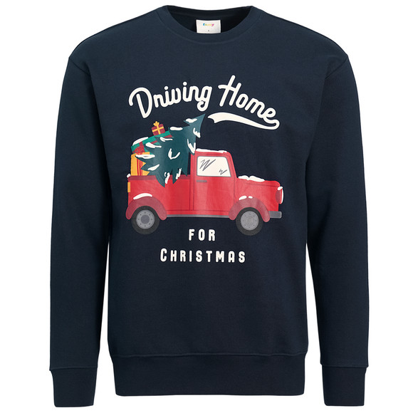 Heren kersttrui met print