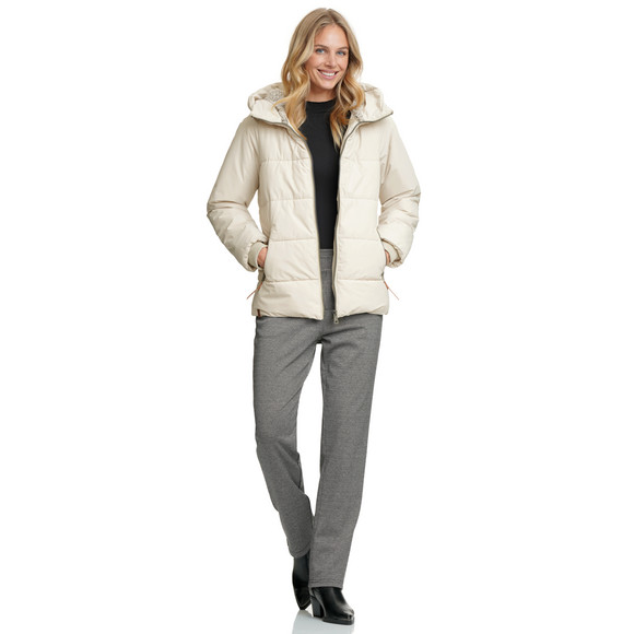 Damen Jacke mit Fellkapuze