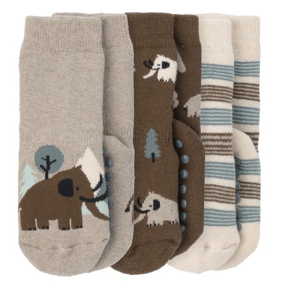 3 paar Antislip Sokken in babybadstof