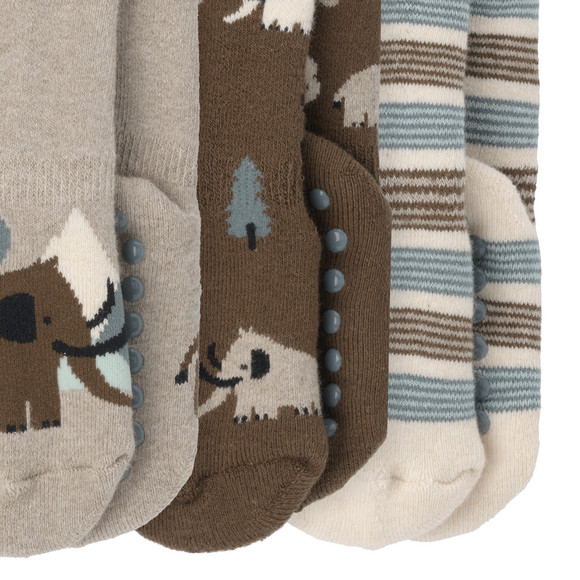 3 paar Antislip Sokken in babybadstof