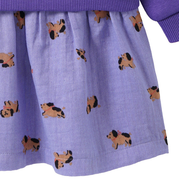 Babyjurk met aangezet rokje