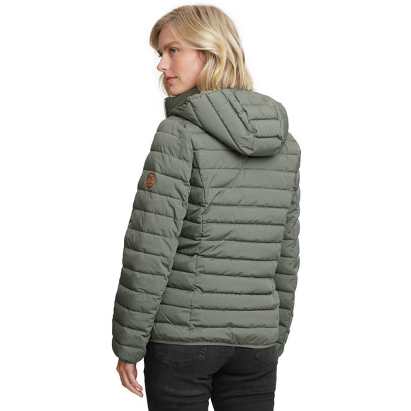 Dames gewatteerd jack met capuchon