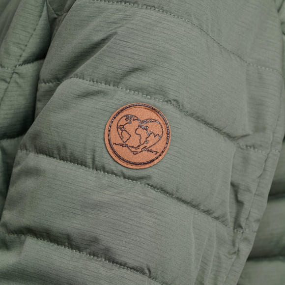 Dames gewatteerd jack met capuchon