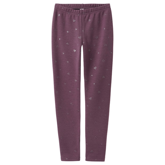 Meisjes leggings met glitterprint