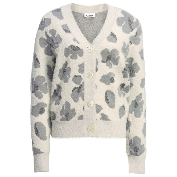 Damen Strickjacke mit Effektgarn