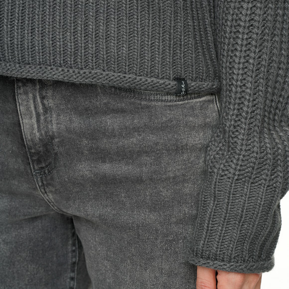 Damen Strickpullover mit Stehkragen