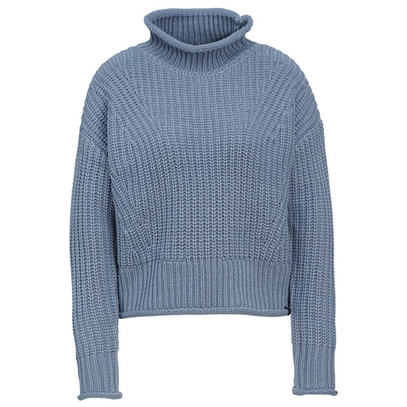 Damen Strickpullover mit Stehkragen