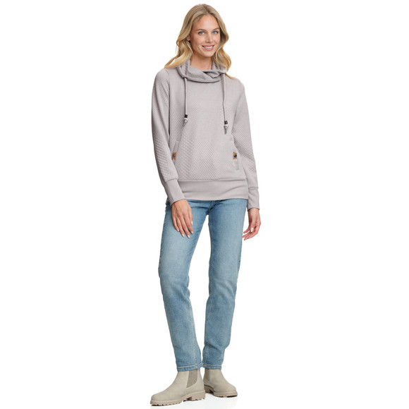 Damen Sweatshirt mit Strukturmuster