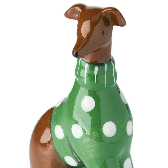 Decoratiefiguurtje hond met trui