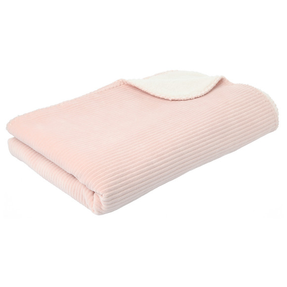 Knusse deken met geribbelde textuur