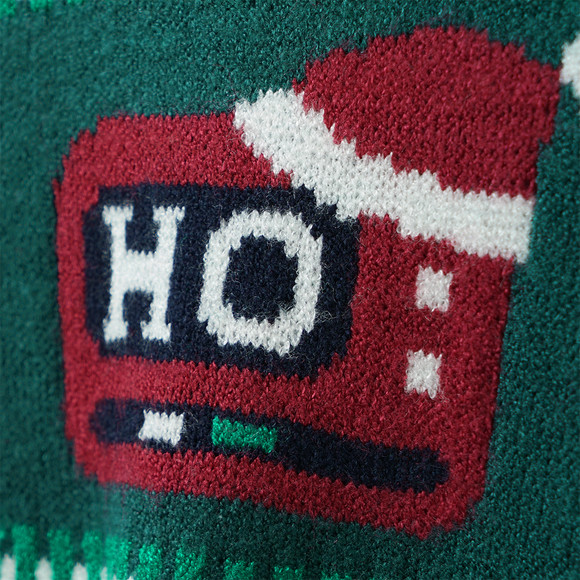 Kersttrui voor jongens met all-overmotief