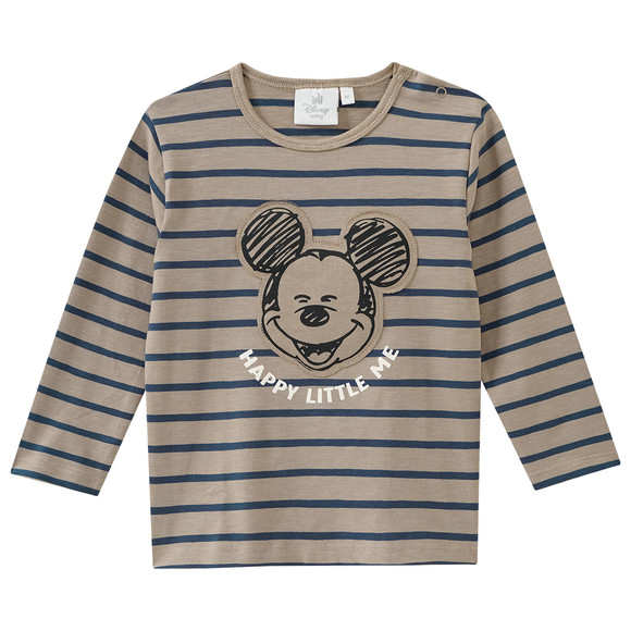 Micky Maus Langarmshirt im Streifen-Look