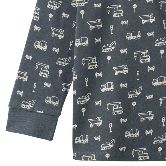 Babyshirt met lange mouwen en all-over print