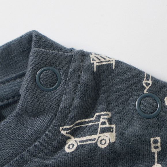 Babyshirt met lange mouwen en all-over print