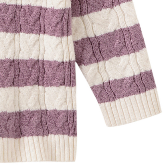 Baby Strickpullover mit Zopfmuster