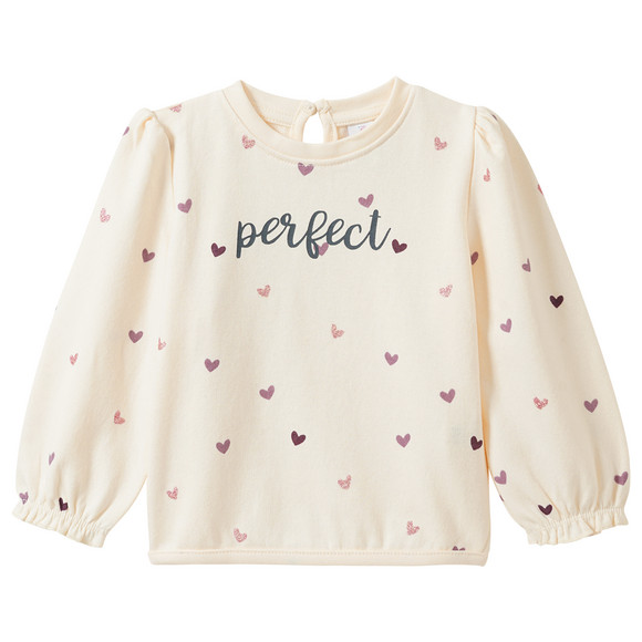 Baby Sweatshirt mit Glitzer-Print