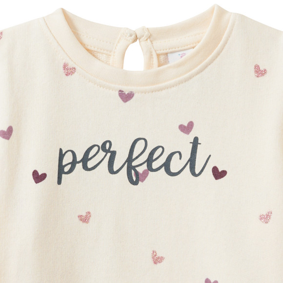 Baby Sweatshirt mit Glitzer-Print