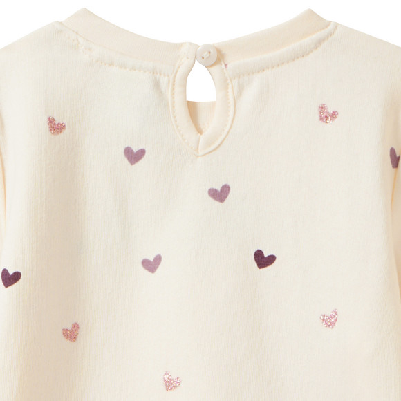 Baby Sweatshirt mit Glitzer-Print