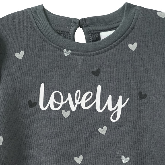 Baby Sweatshirt mit Glitzer-Print