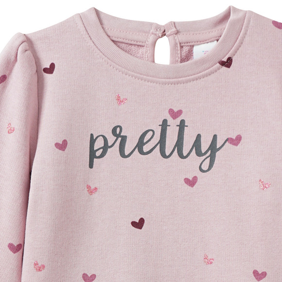 Baby Sweatshirt mit Glitzer-Print