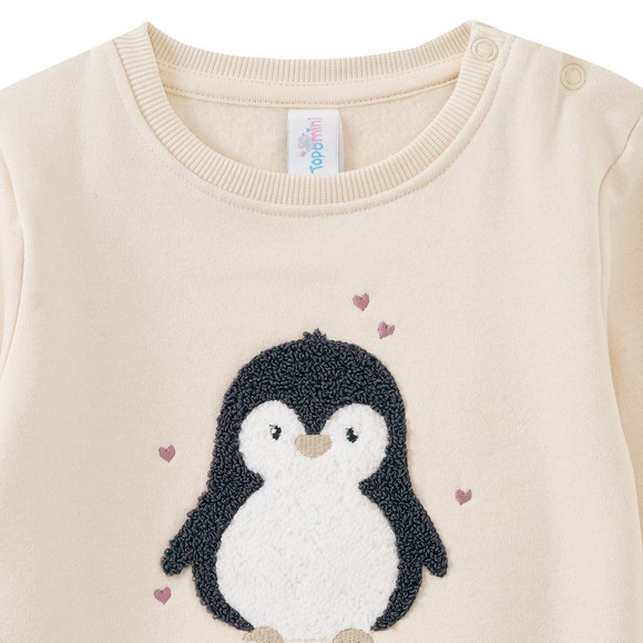 Baby Sweatshirt mit Pinguin-Motiv