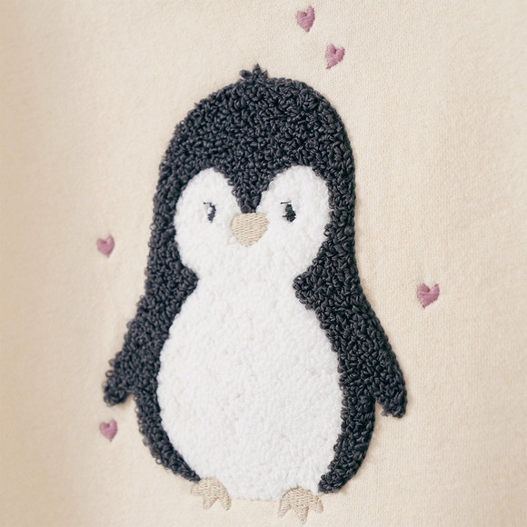 Baby Sweatshirt mit Pinguin-Motiv