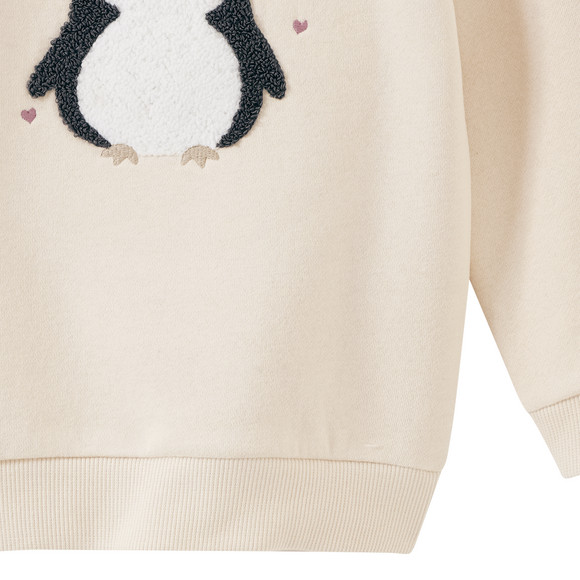 Baby Sweatshirt mit Pinguin-Motiv