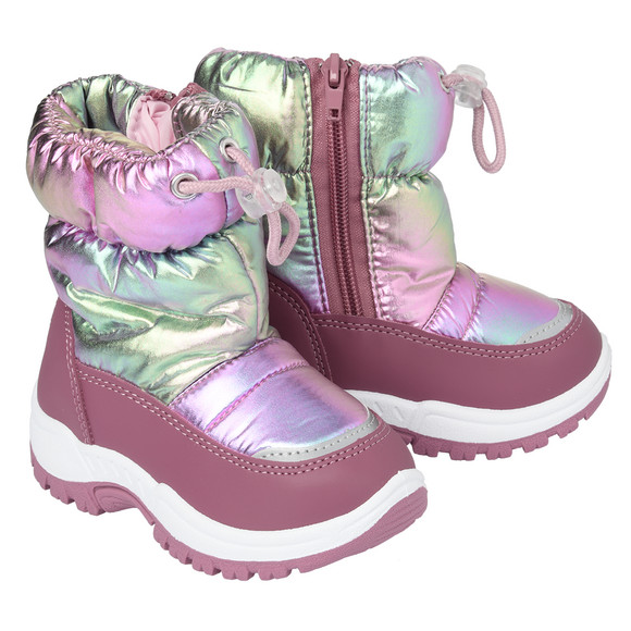 Baby winterlaarzen met metallic look