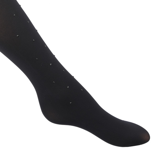Damen Feinstrumpfhose mit Strasssteinchen
