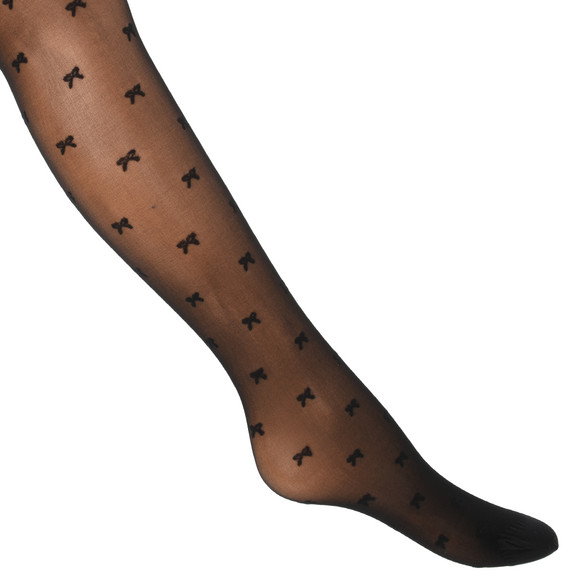 Damen Feinstrumpfhose mit Schleifen-Muster