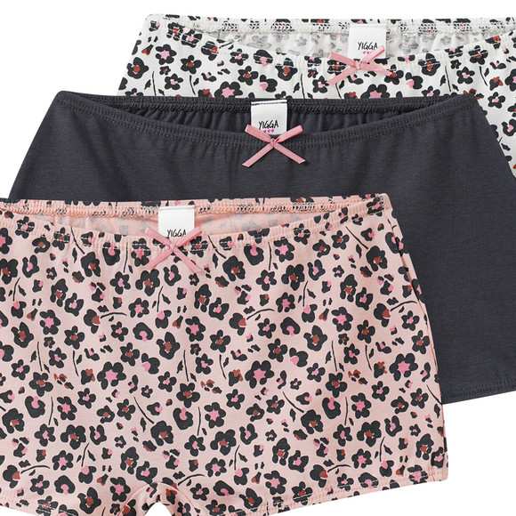 3 Mädchen Pantys in verschiedenen Dessins