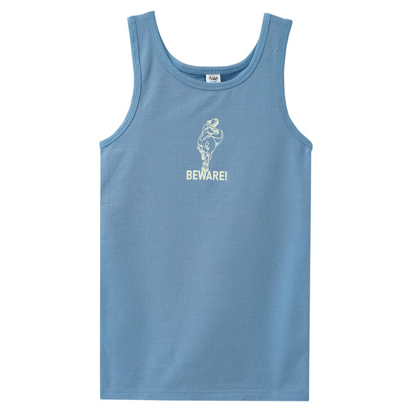 2 Jungen Unterhemden Glow in the dark Effekt